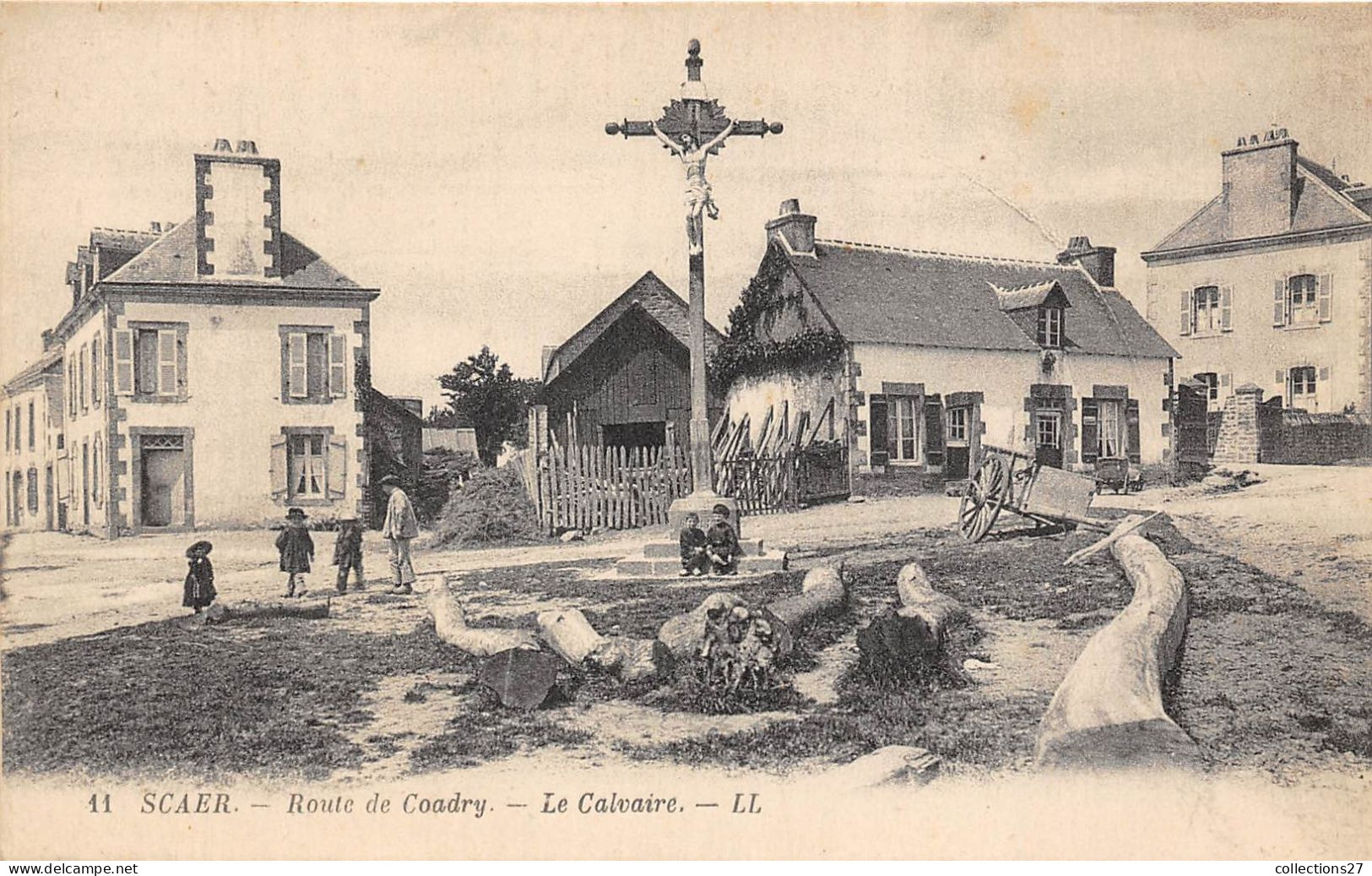 29-SCAER- ROUTE DE COADRY- LE CALVAIRE - Autres & Non Classés