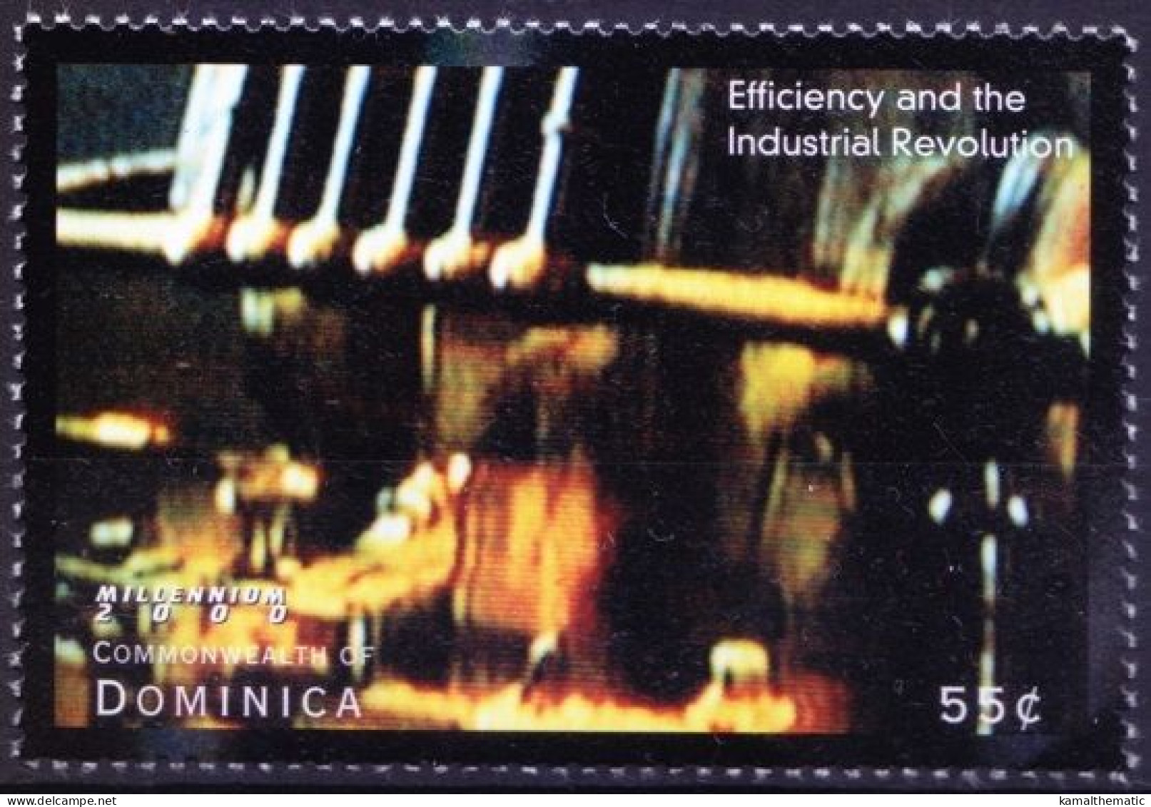 Dominica 2000 MNH, Efficiency & Industrial Revolution, Industries - Usines & Industries