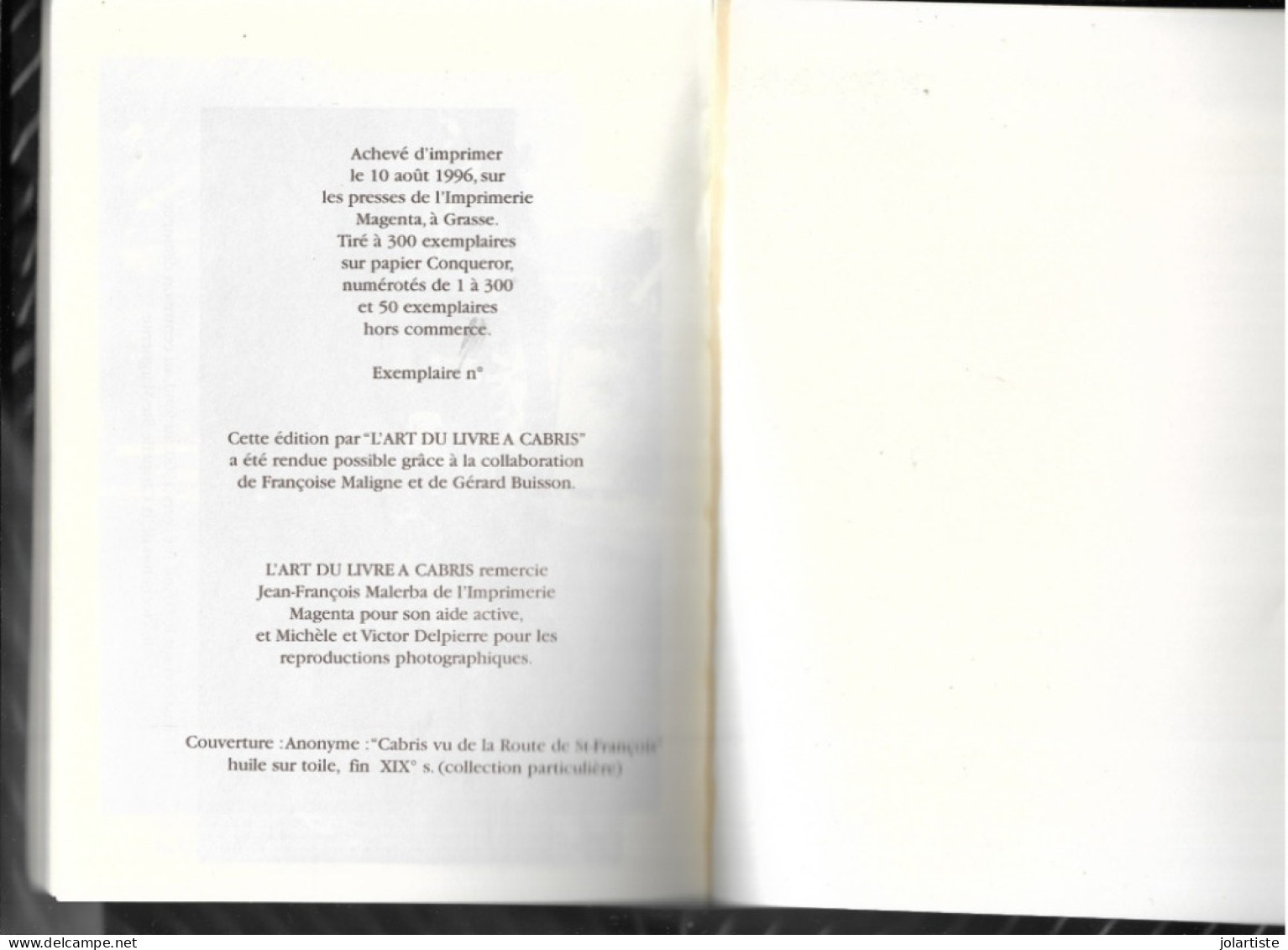 Livre GRASSE  CABRIS Et LE TIGNET  Paul SENEQUIER Reedition 152 Pages Clas 28 N0155 - Côte D'Azur