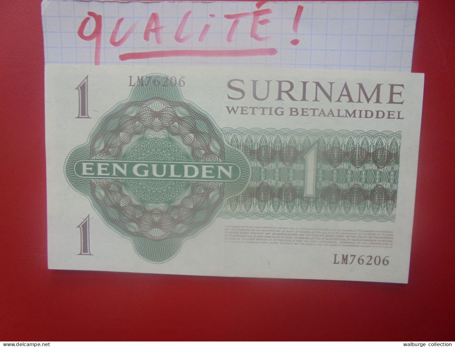 SURINAM 1 GULDEN 1969 Peu Circuler BELLE QUALITE (B.30) - Surinam