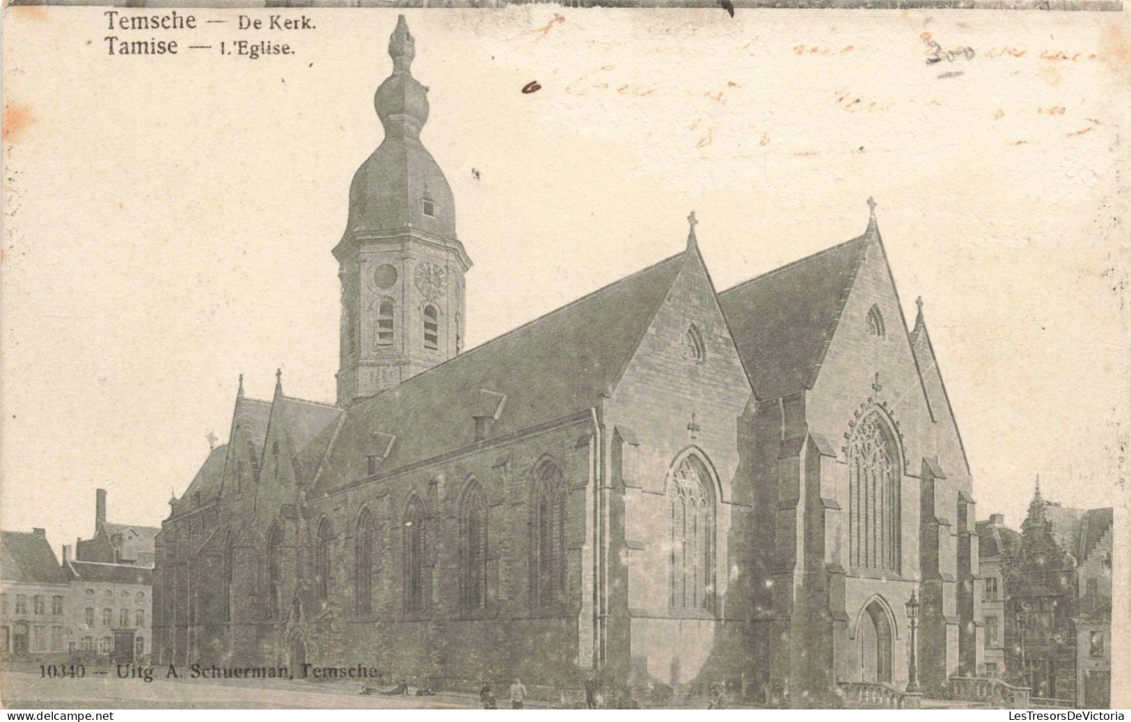 BELGIQUE - Tamise - L'Eglise - Carte Postale Ancienne - Temse