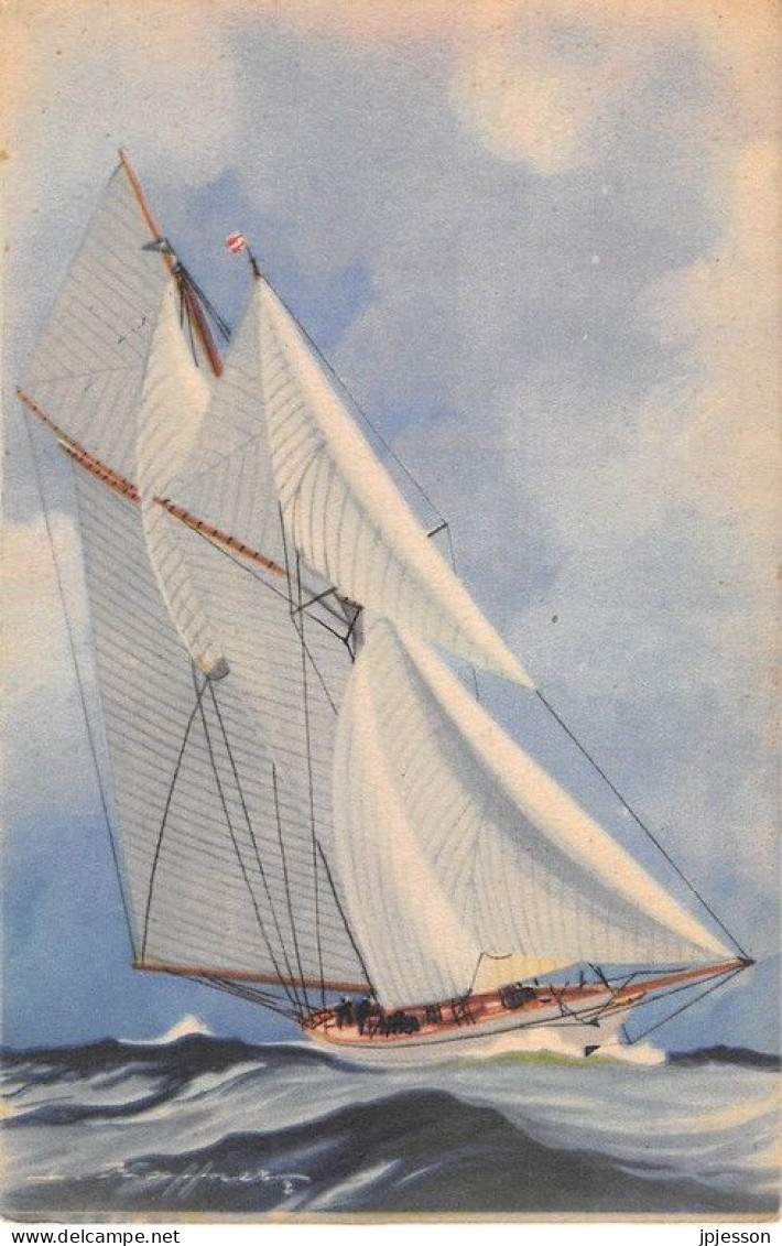 ILLUSTRATEUR - HAFFNER - MARINE - GOELETTE LATINE - LIGUE MARITIME ET COLONIALE - Haffner