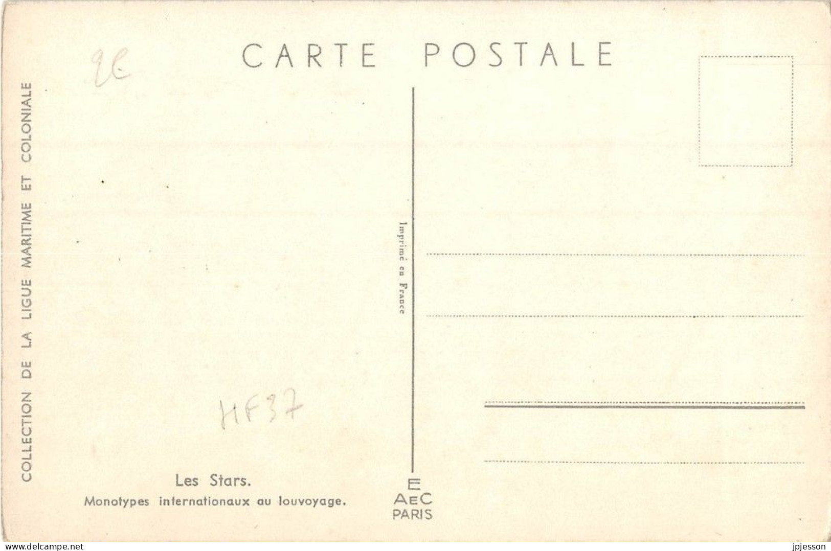 ILLUSTRATEUR - HAFFNER - MARINE - LES STARS, MONOTYPES INTERNATIONAUX AU LOUVOYAGE - LIGUE MARITIME ET COLONIALE - Haffner