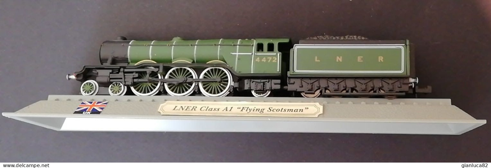 Locomotiva LNER Class A1 Flying Scotsman Come Nuovo (342) Come Da Foto Dimensioni Modellino 14,5x2,5x2 Cm - Loks