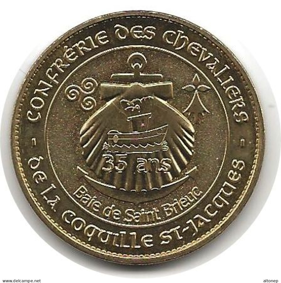Saint Brieuc - 22 : Confrérie Des Chevaliers De La Coquille Saint-Jacques, 35 Ans (Monnaie De Paris, 2022) - 2022