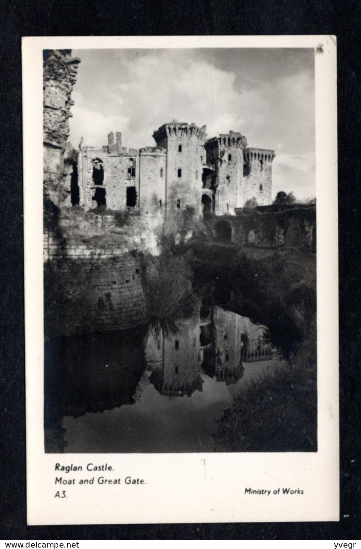 Pays-de-Galles - Raglan Castle - Moat And Great Gate (A3) Ministry Of Works - Monmouthshire