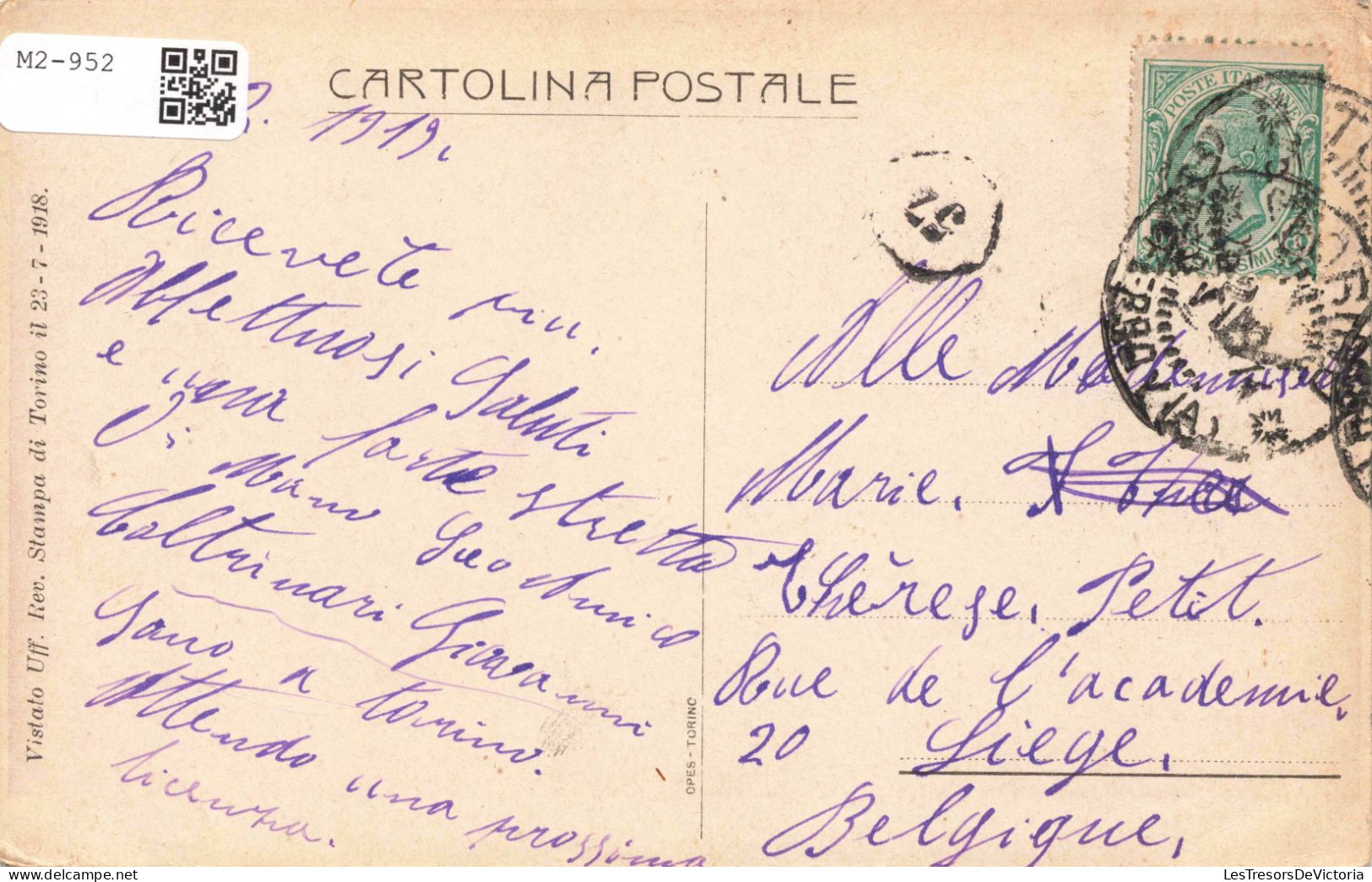 ITALIE - Torino - Ospedale Militaire Di Smistamento Lamarmora - Carte Postale Ancienne - Andere Monumente & Gebäude