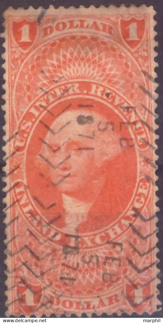 Stati Uniti 1862 Fiscale "Inland Exchange" 1 Dollaro (o) - Steuermarken