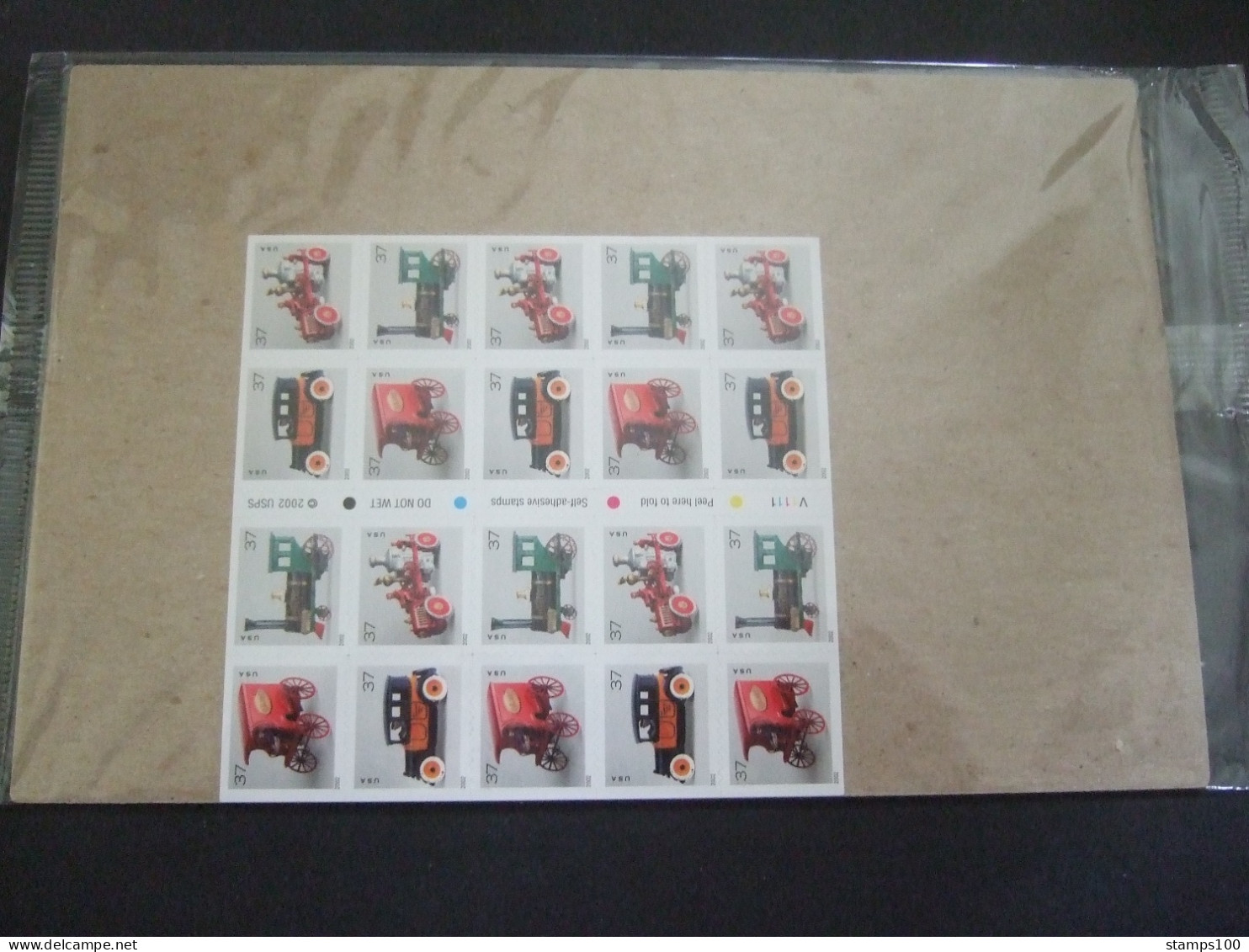 UNITED STATES, 2002, ANTIQUE TOYS, 37 C BOOKLET,IN BLISTER  MNH** (MAP 18-723) - 3. 1981-...