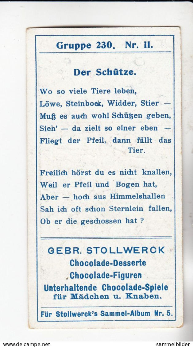 Stollwerck Album No 5 Sternbilder  Der Schütze    Grp 230#2 Von 1902 - Stollwerck