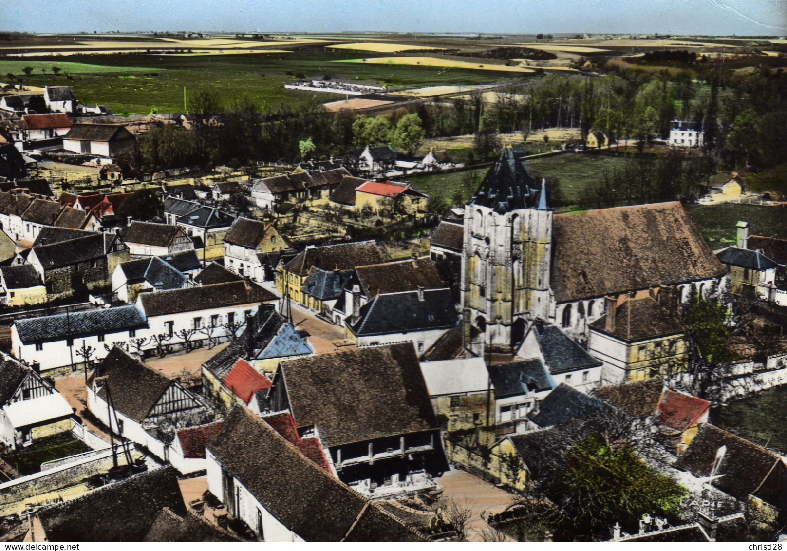 DPT 28 BLEVY Vue Aérienne Hotel De L'Isle Et Vue Générale - Blévy