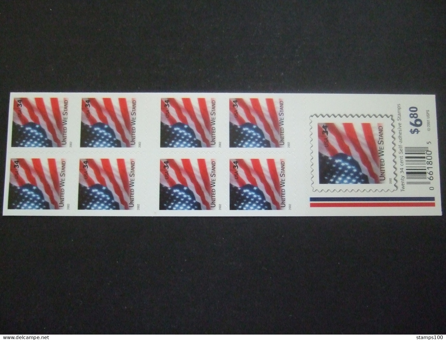 UNITED STATES (USA), 2002, Booklet United We Stand, Convertible Booklet MNH** (S55-723) - 3. 1981-...