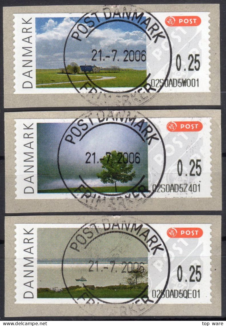 Danmark Denmark / 2006 / ATM 32-34 / Bilder Aus Dänemark / 3x  0,25 Oo Schmal / Automatenmarken Vending Stamps Frama - Timbres De Distributeurs [ATM]