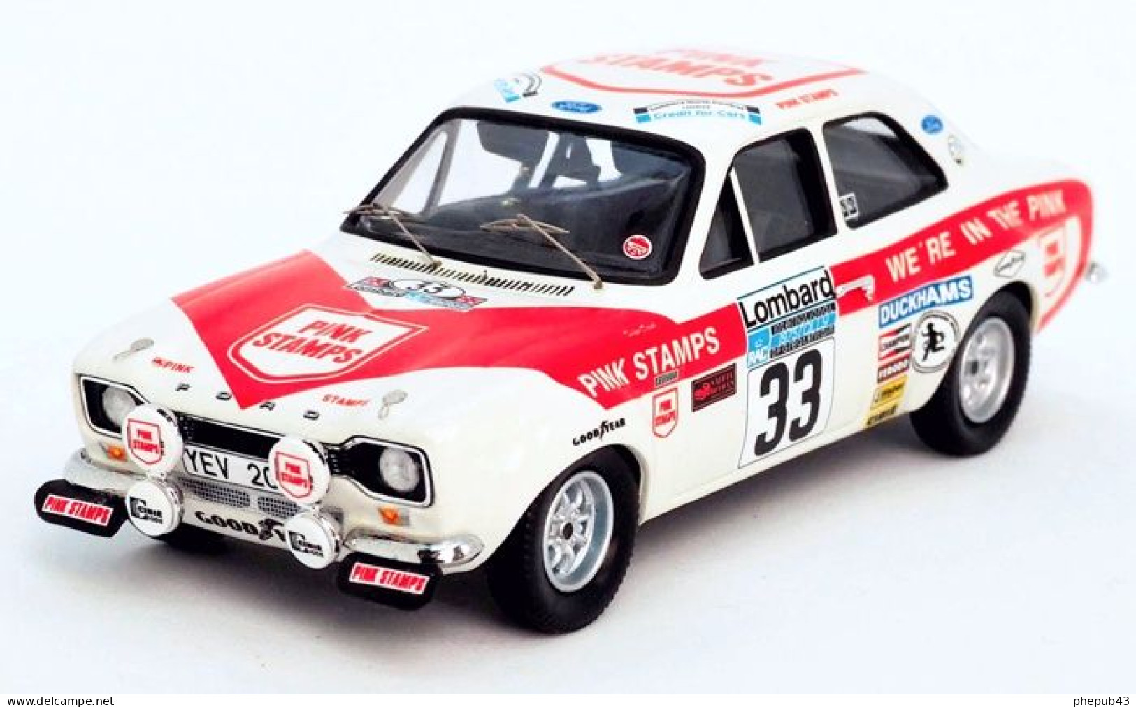 Ford Escort MK1 - RAC Rally 1975 #33 - Nigel Rockey/Derek Tucker - Troféu - Trofeu