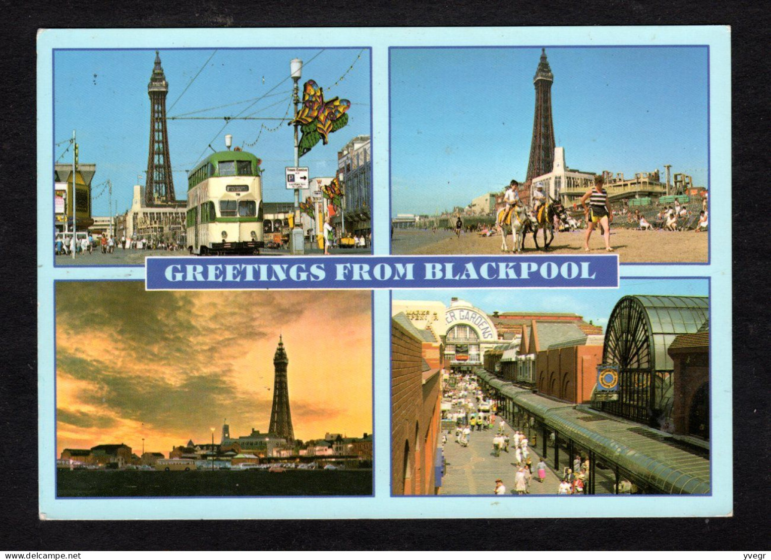Angleterre - Greetings From BLACKPOOL - Vues Diverses - Multi View - Tramway - Blackpool