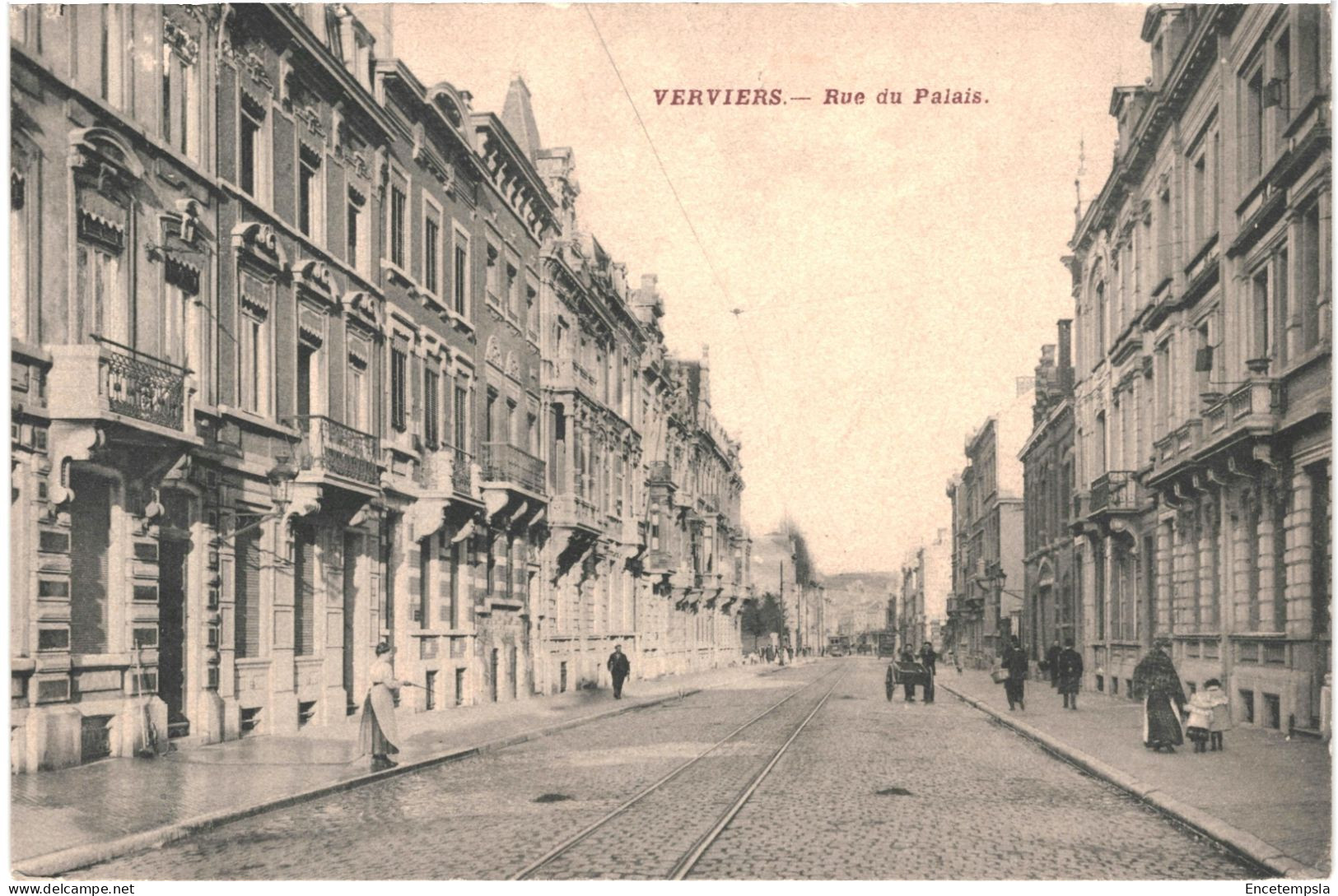 CPA  Carte Postale Belgique Verviers Rue Du Palais 1910 VM70365ok - Verviers