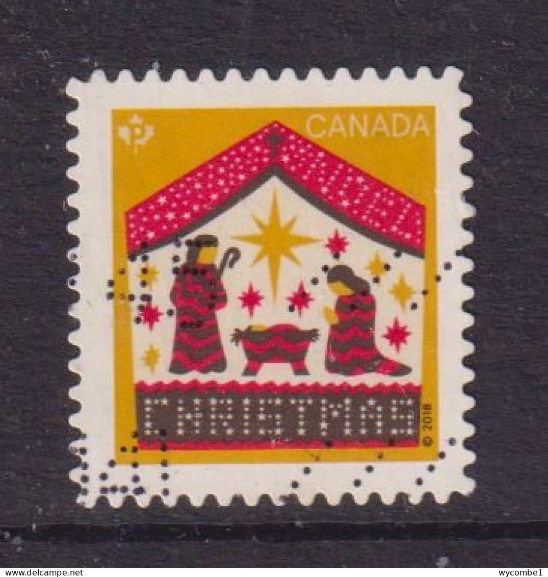 CANADA  -  2018 Christmas 'P' Used As Scan - Used Stamps