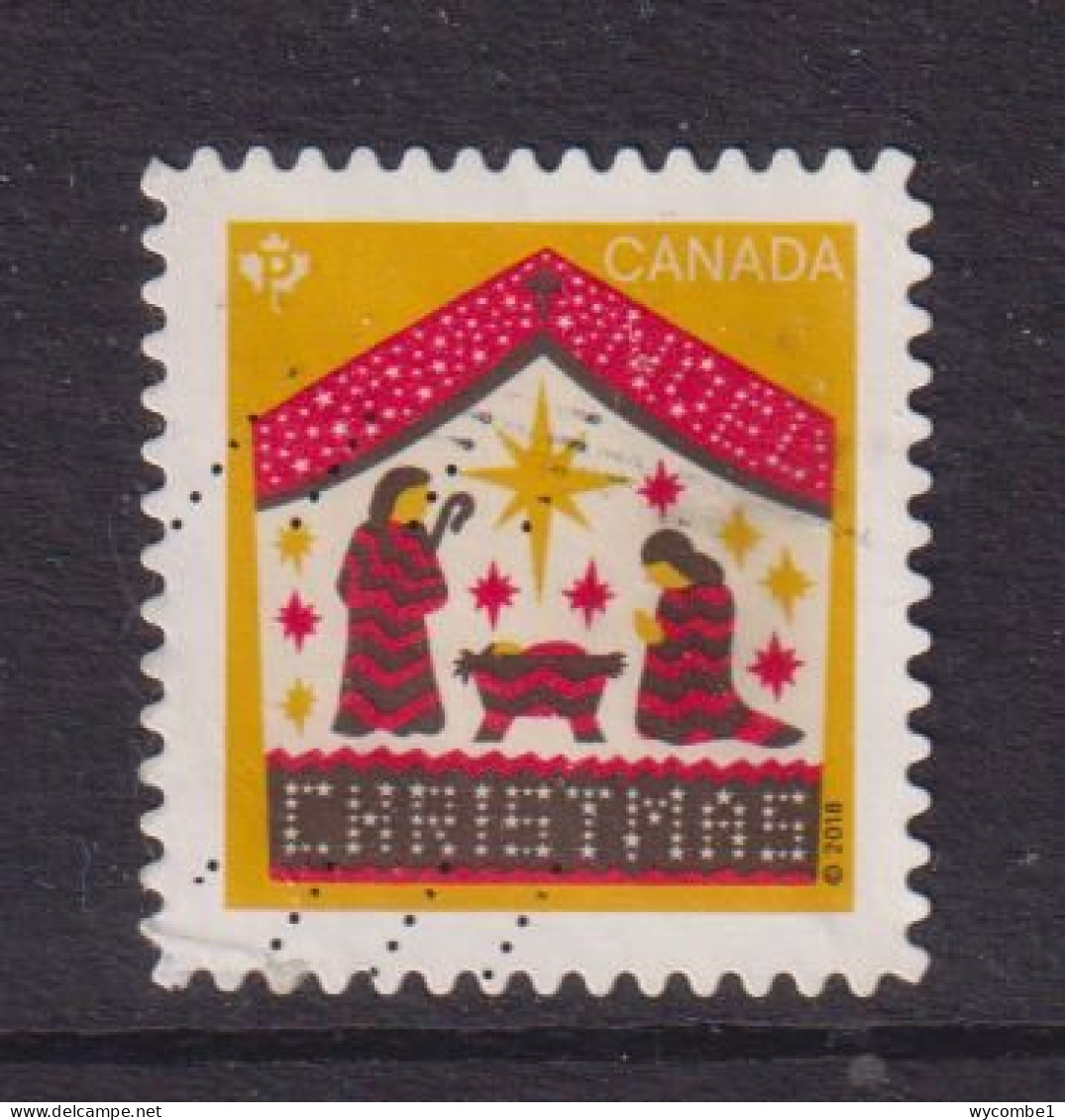 CANADA  -  2018 Christmas 'P' Used As Scan - Oblitérés