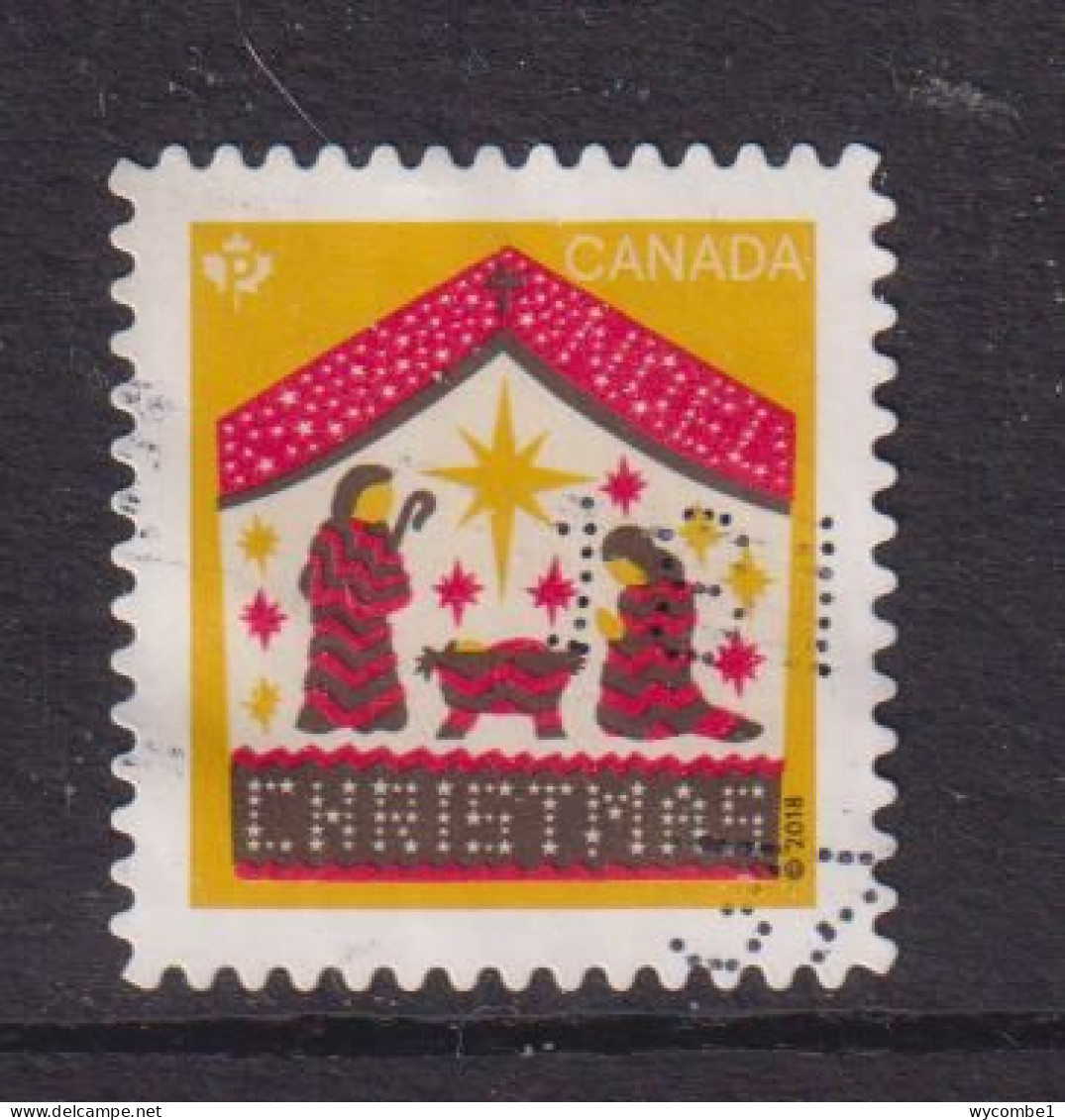 CANADA  -  2018 Christmas 'P' Used As Scan - Gebruikt