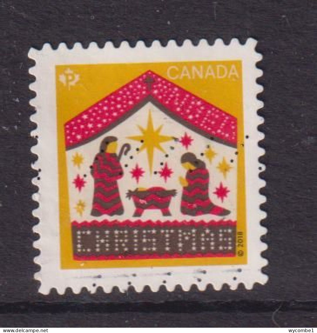 CANADA  -  2018 Christmas 'P' Used As Scan - Gebruikt