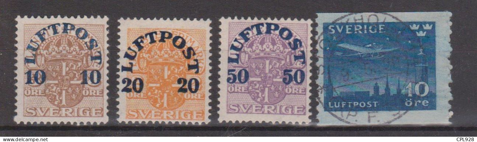 Suède PA1 à PA4 Avec Charnière - Unused Stamps