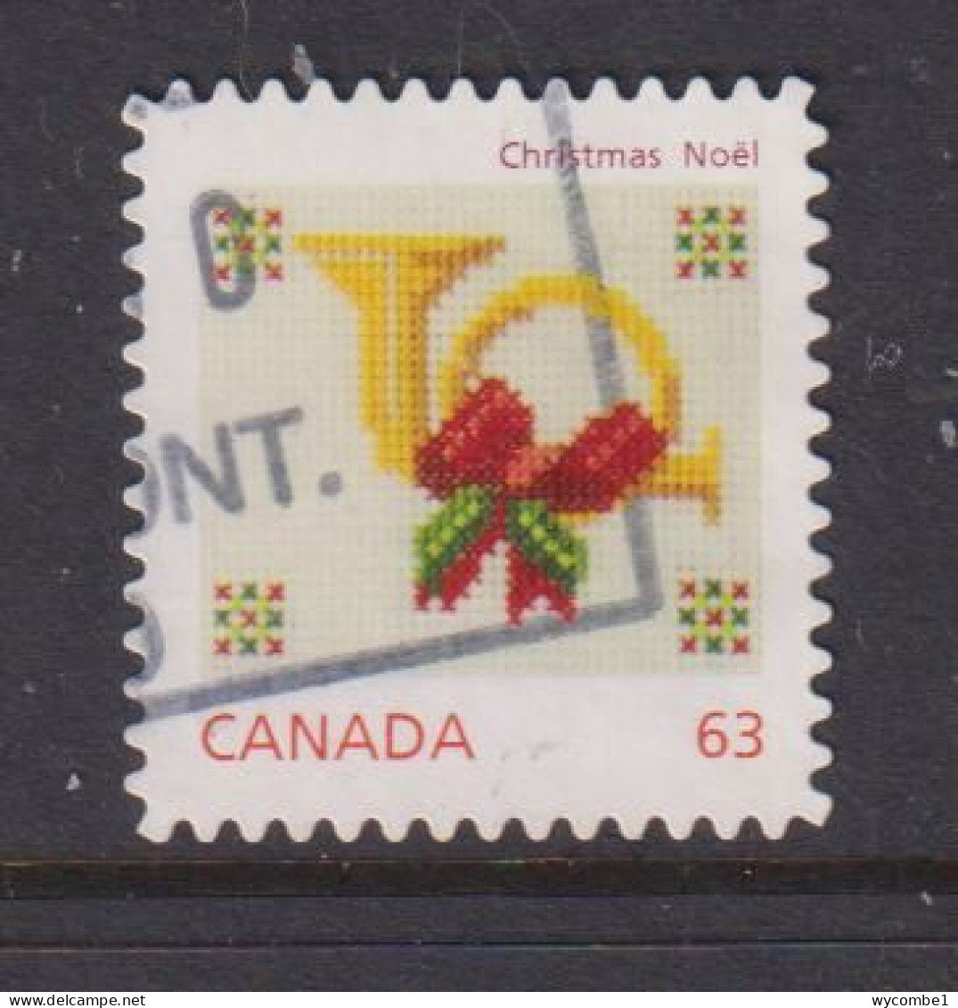 CANADA  -  2013 Christmas 63c Used As Scan - Used Stamps