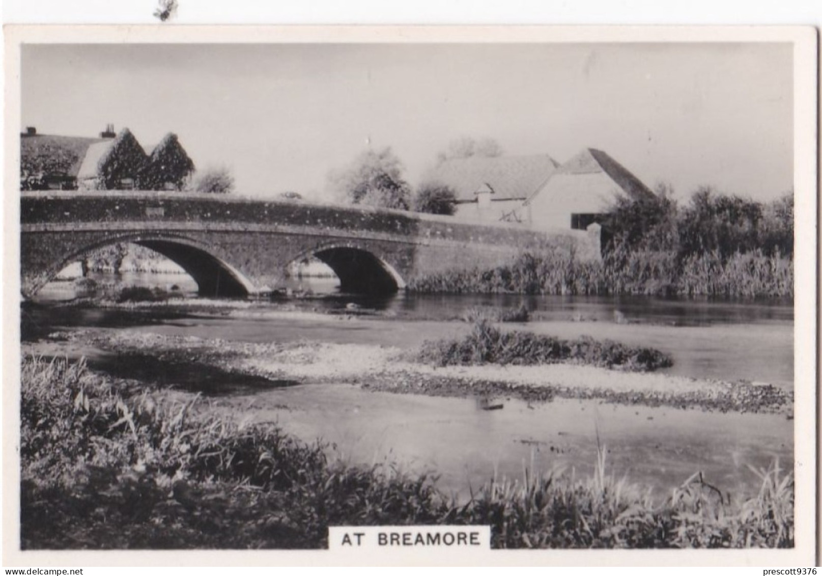 Bridges Of Britain 1938 - Senior Service Photo Card - M Size - RP - 17 Breamore, New Forest - Wills