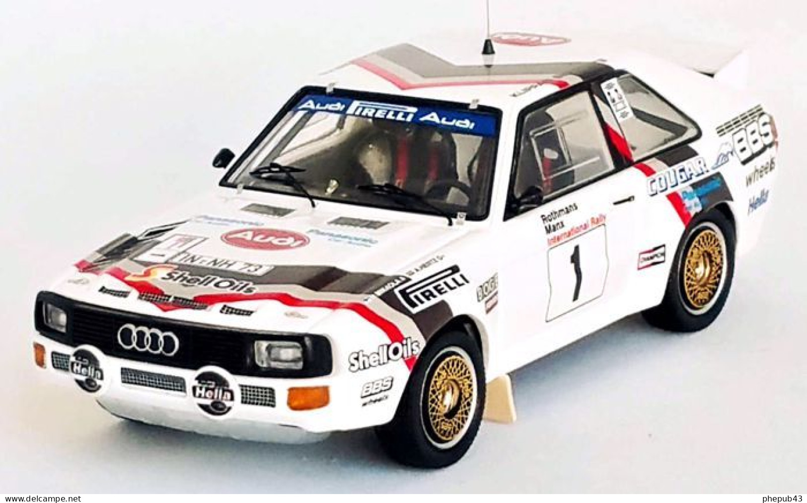 Audi Sport Quattro - Manx Rally 1984 #1 - Hannu Mikkola/Arna Hertz - Troféu - Trofeu