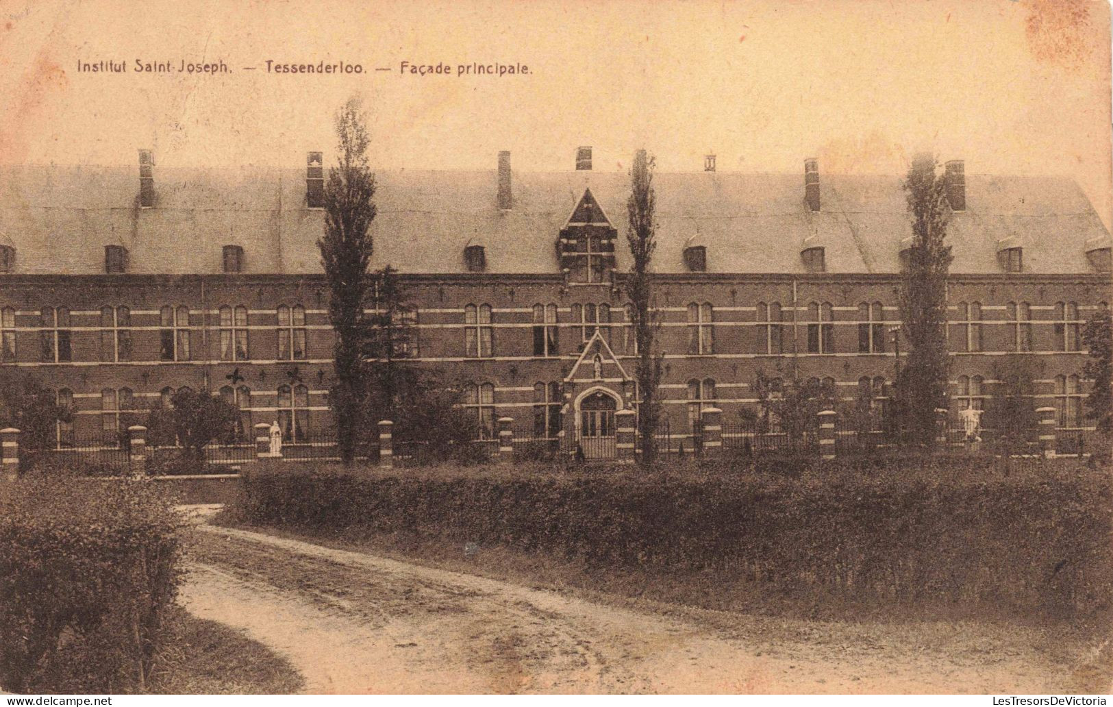 BELGIQUE - Institut Saint Joseph - Tessenderloo - Façade Principale - Carte Postale Ancienne - Tessenderlo