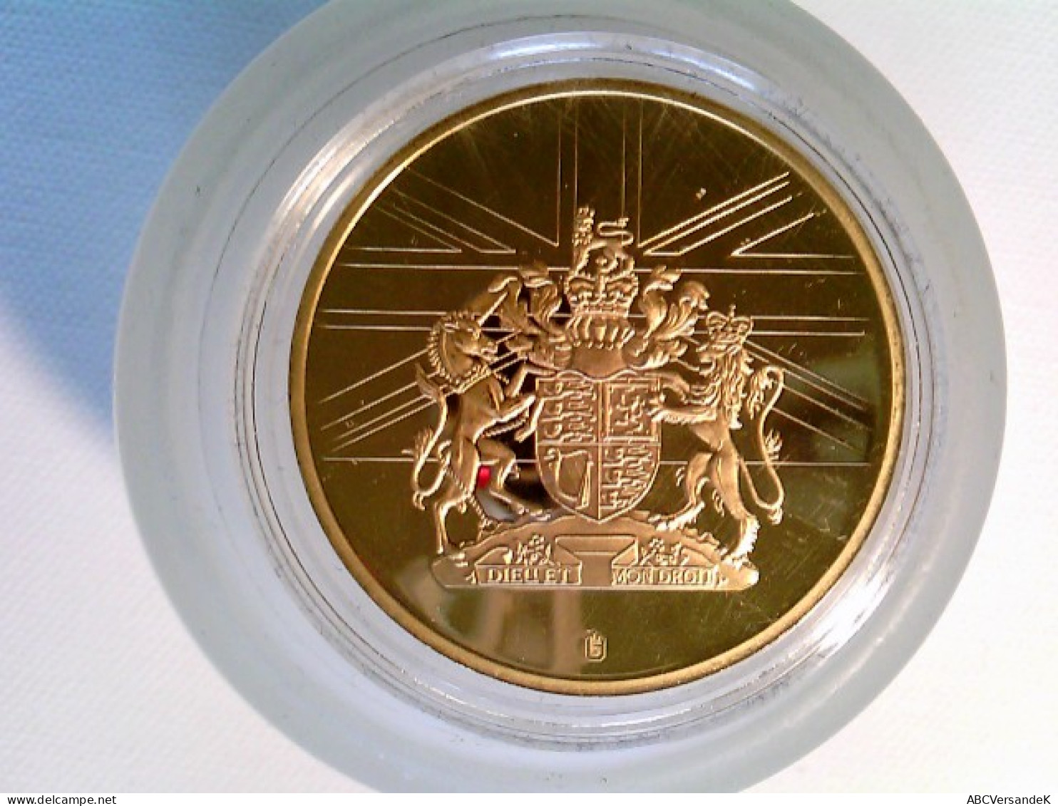 Medaille/Münze, British History, Diamond Wedding Queen Elisabeth, Cu Vergoldet, 35 Mm, Zertifikat, PP - Numismatik