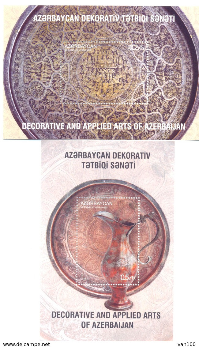 2017. Azerbaijan, Decorative And Applied Arts Of Azerbaijan, 2 S/s, Mint/** - Azerbeidzjan