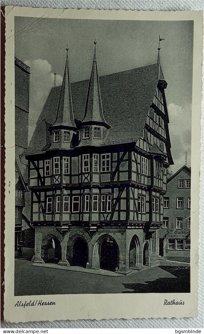 Alte Karte "Alsfeld, Rathaus" - Alsfeld