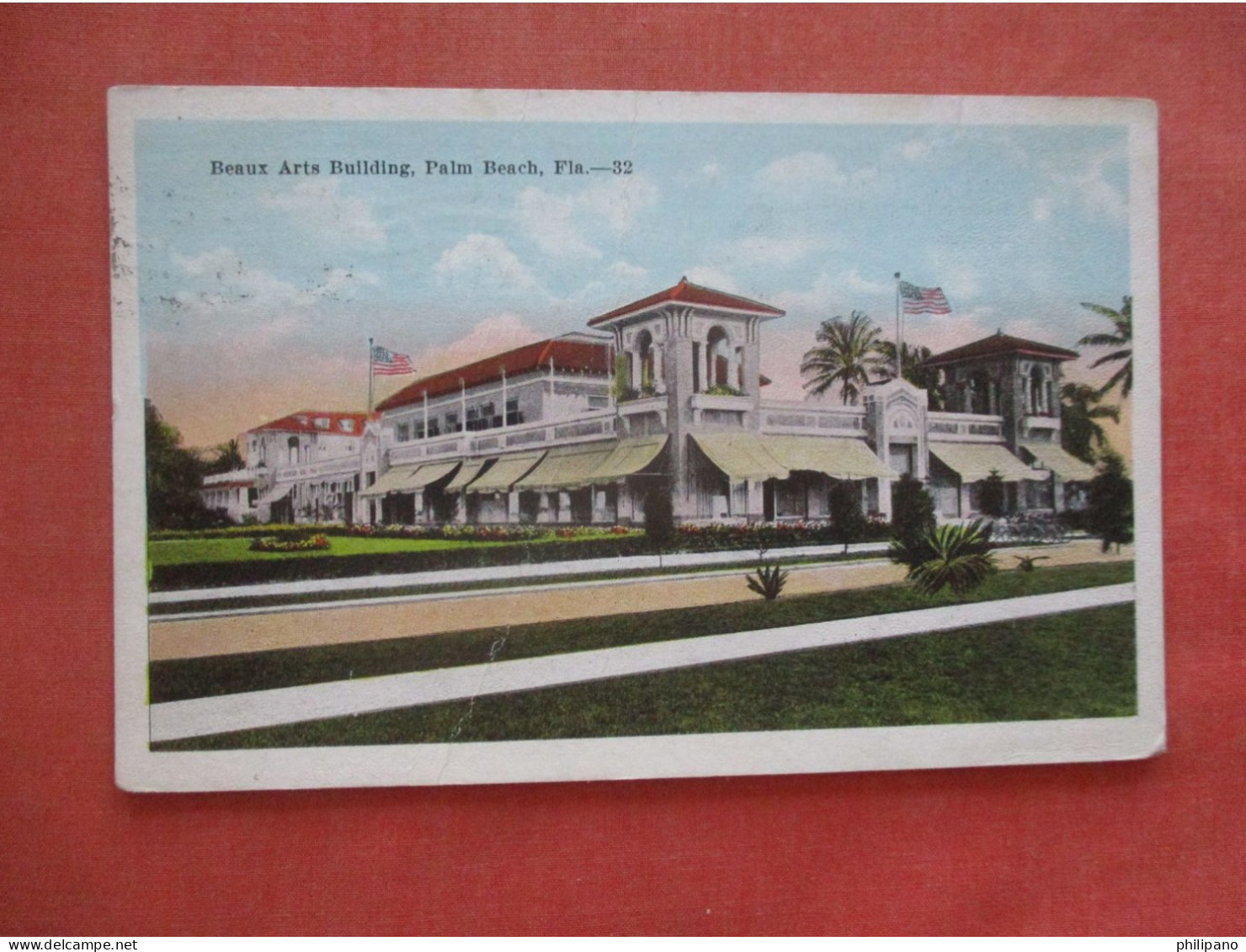 Beaux Arts Building. Has Crease.  Palm Beach Florida > Palm Beach     Ref  6147 - Palm Beach