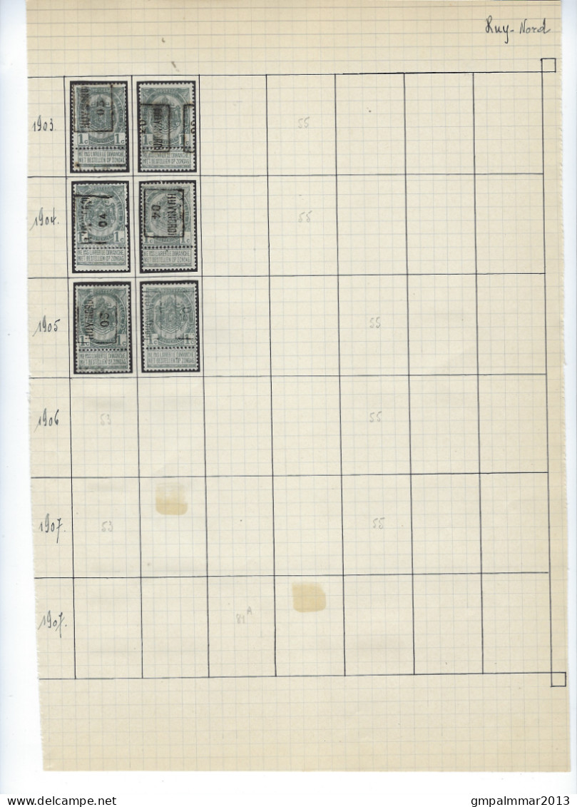 LIKWIDATIE HUY / HOEI Met RIJKSWAPEN , PELLENS , ALBERT I , HOUYOUX , HERALDIEKE LEEUW + KASTEEL BORNHEM  !  LOT 274 - Autres & Non Classés