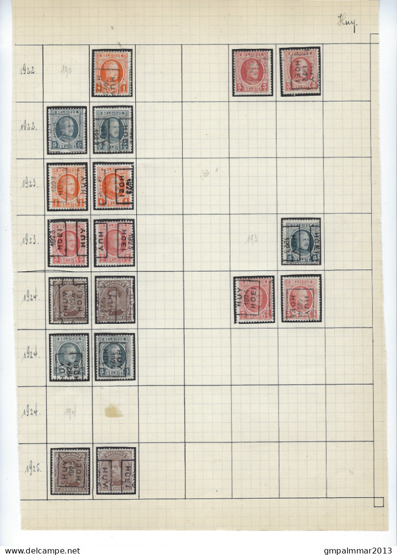 LIKWIDATIE HUY / HOEI Met RIJKSWAPEN , PELLENS , ALBERT I , HOUYOUX , HERALDIEKE LEEUW + KASTEEL BORNHEM  !  LOT 274 - Altri & Non Classificati