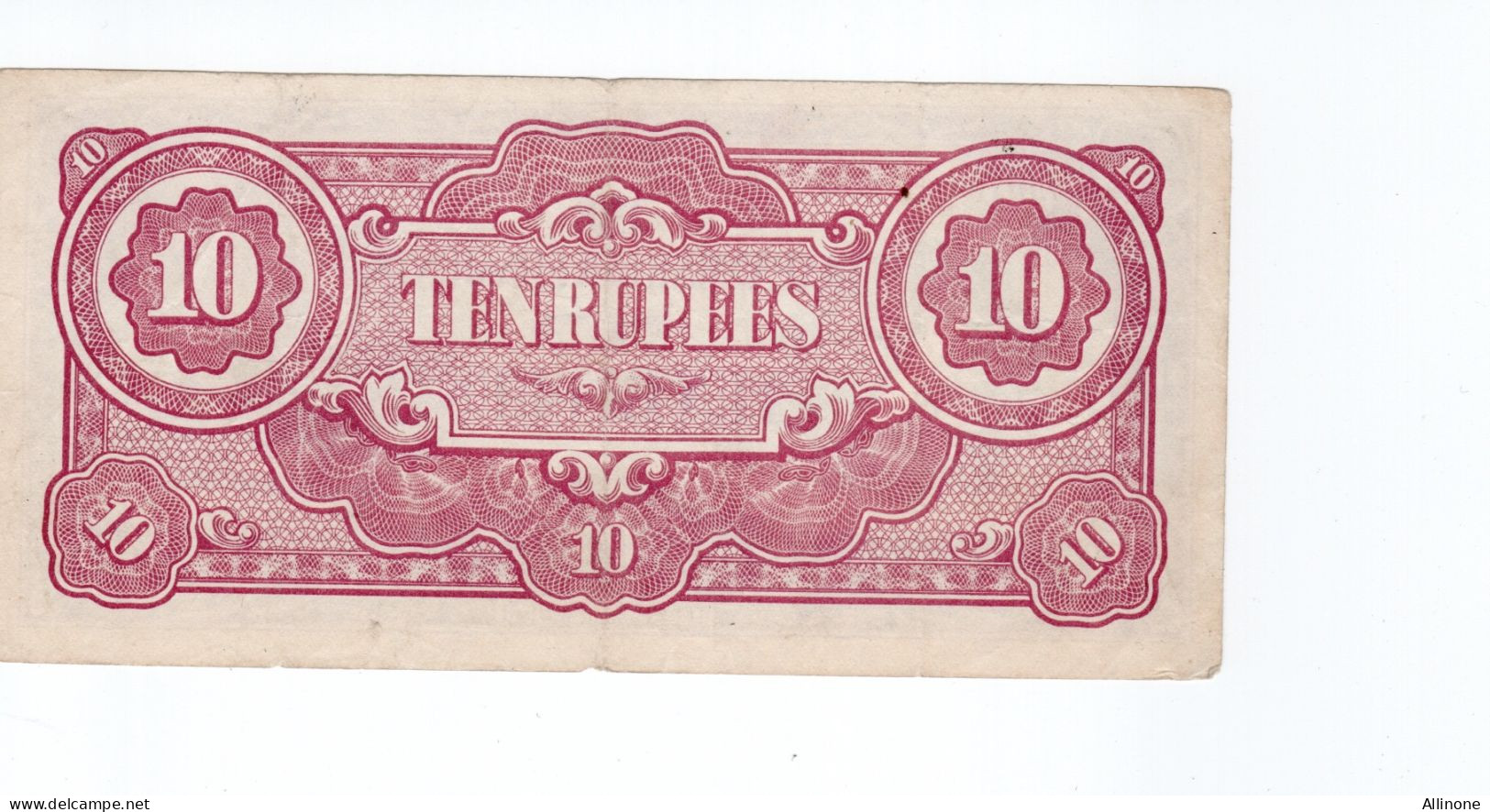 Japon Japan Billet  Bank Note The Japanese Government 10 Rupees Bien Voir 2 Scans - Japon