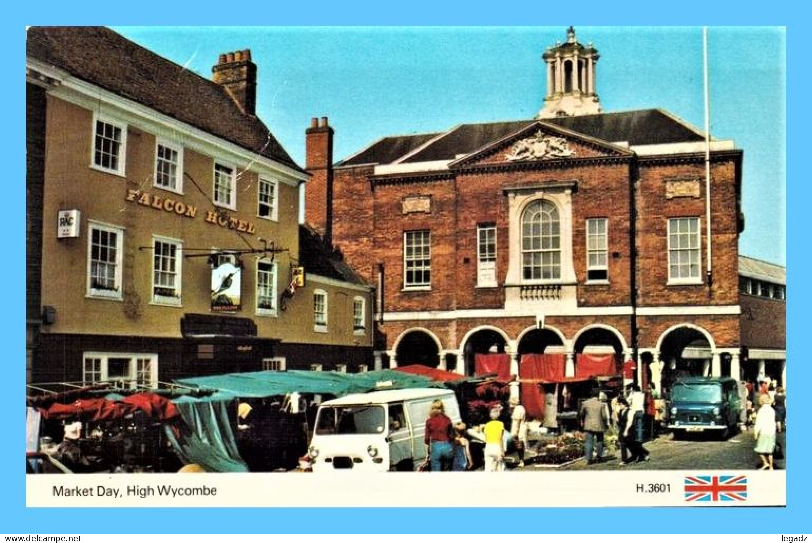 CPSM Couleurs - High Wycombe (Royaume-Uni) - 23. Market Day - Buckinghamshire