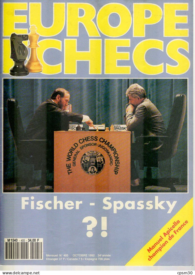 LIVRE - Europe Echecs, 7 Revues 1992 à 1996 - Jeux De Société