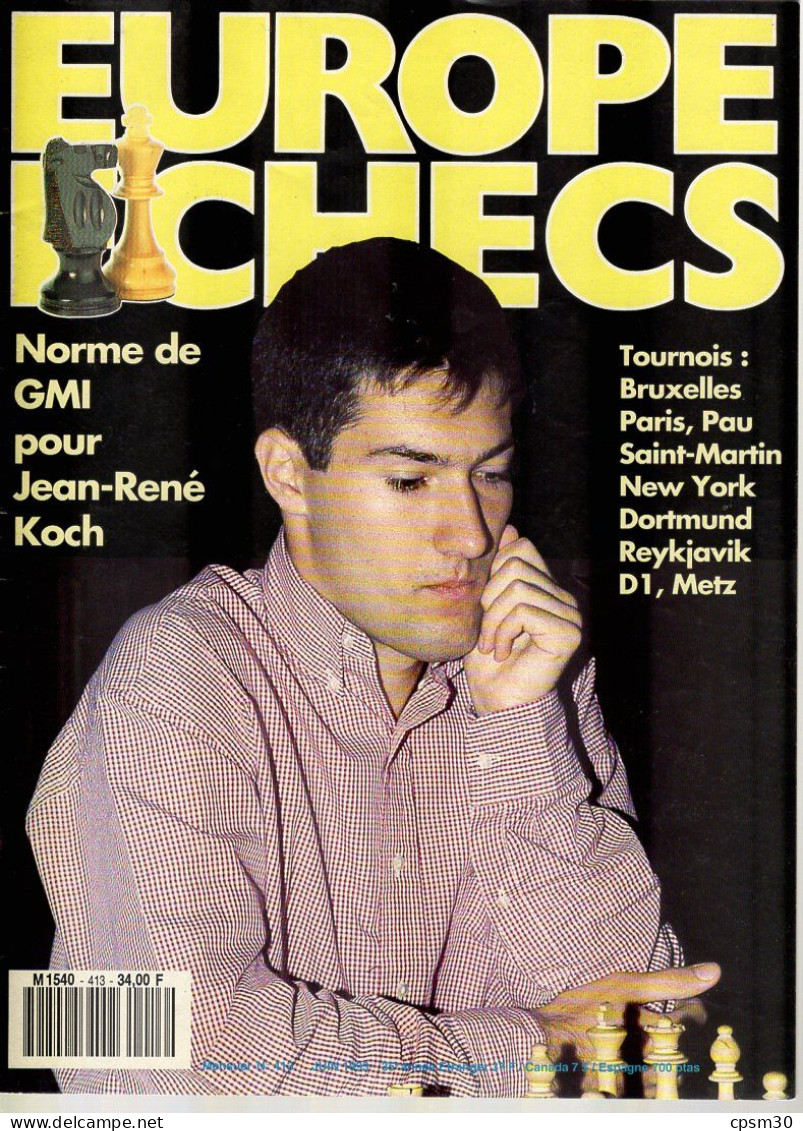 LIVRE - Europe Echecs, 7 Revues 1992 à 1996 - Giochi Di Società