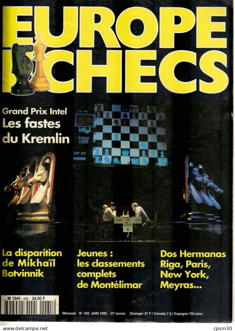 LIVRE - Europe Echecs, 7 revues 1992 à 1996