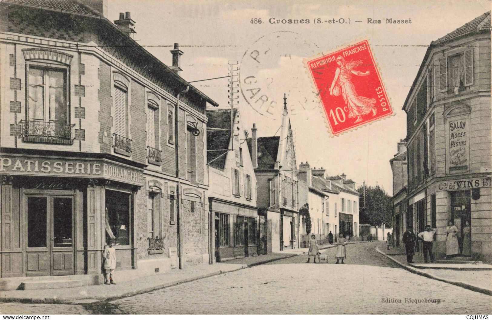 91 - CROSNES - S21129 - Rue Massaet - Boulangerie - Crosnes (Crosne)