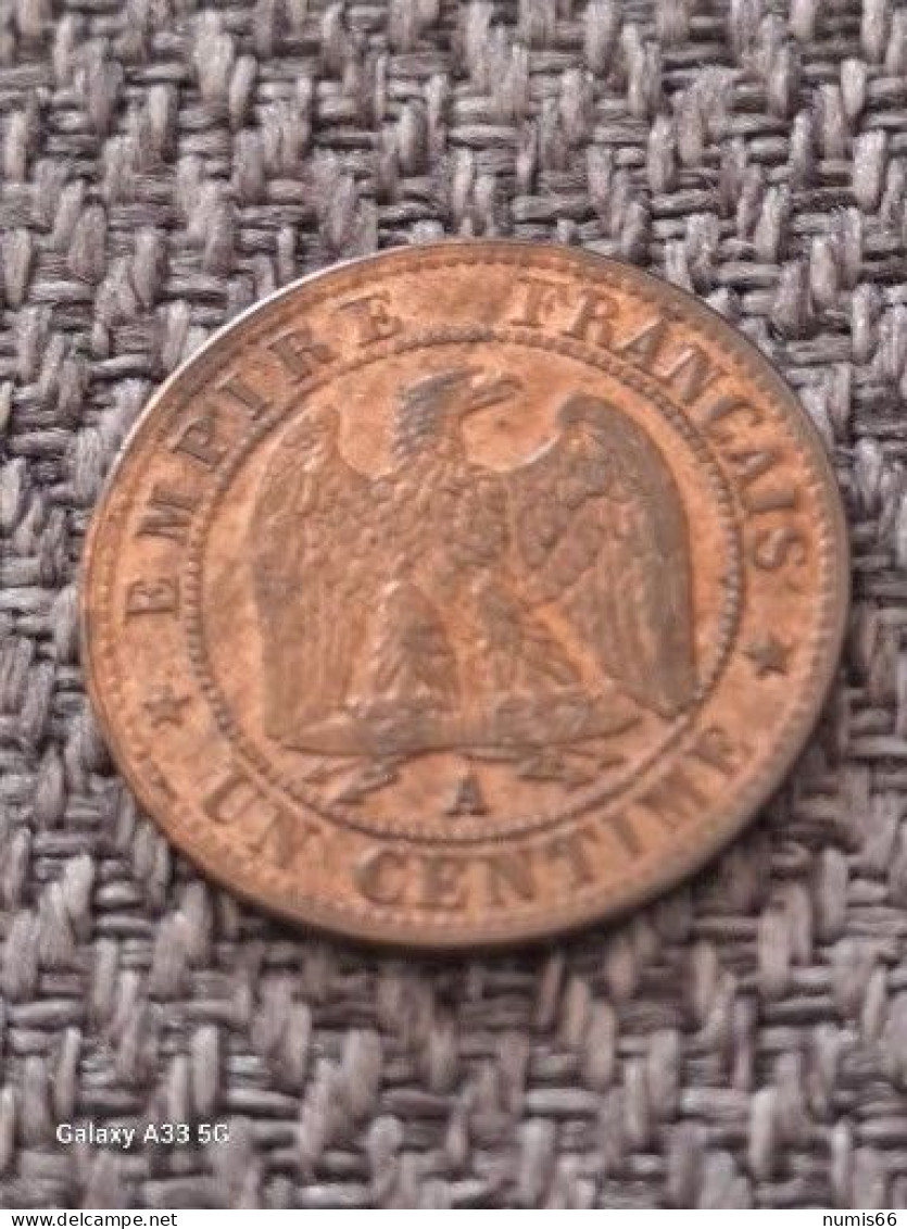 1 Ct Napoleon 1856 A - 1 Centime