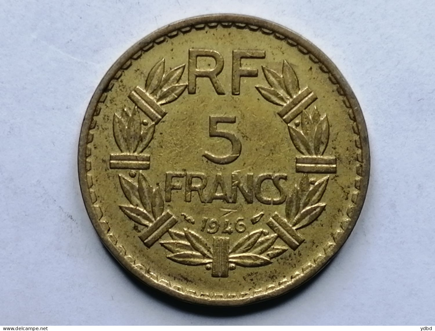 FRANCE = MONNAIE  DE 5 FRANCS  DE 1946 EN BRONZE - A LUMINIUM - 5 Francs