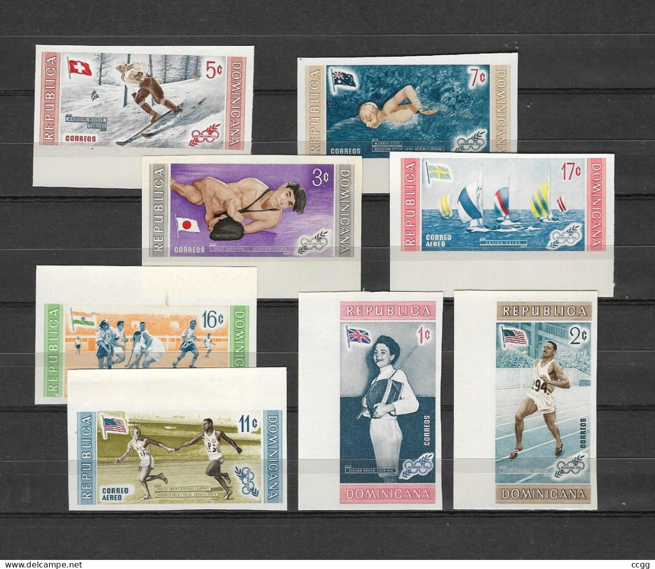 Olympische Spelen  1956 , Dominikaans Republiek - Zegels Postfris - Summer 1956: Melbourne