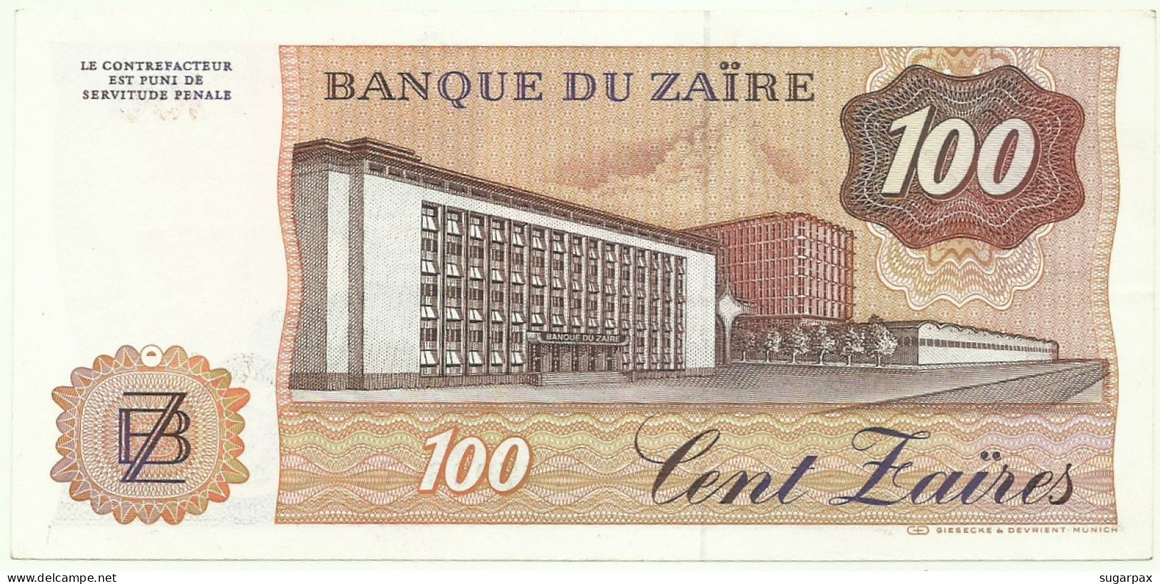 Zaïre - 100 Zaïres - 30.6.1983 - Pick 29.a - AUnc. - Sign. 6 - Mobutu - Zaïre