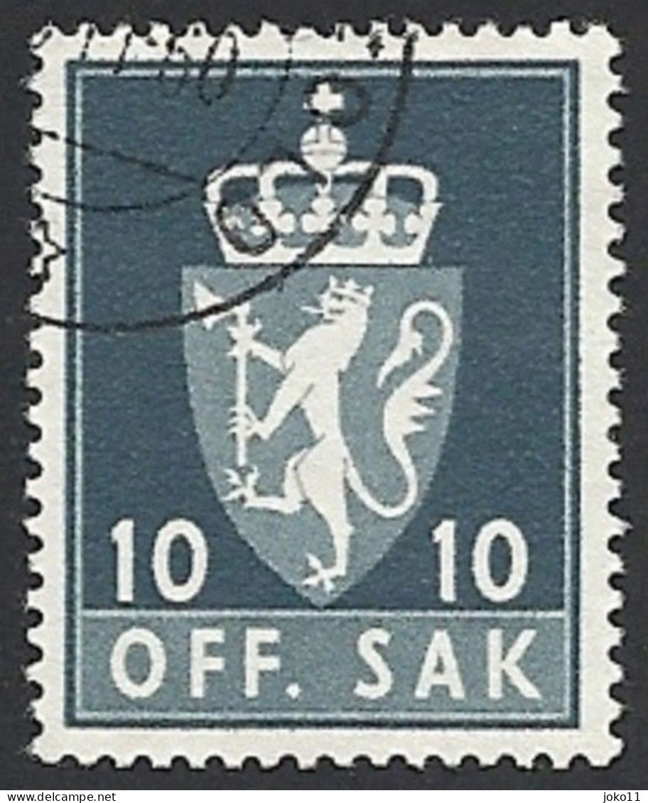 Norwegen Dienstm. 1955, Mi.-Nr. 69x, Gestempelt - Servizio