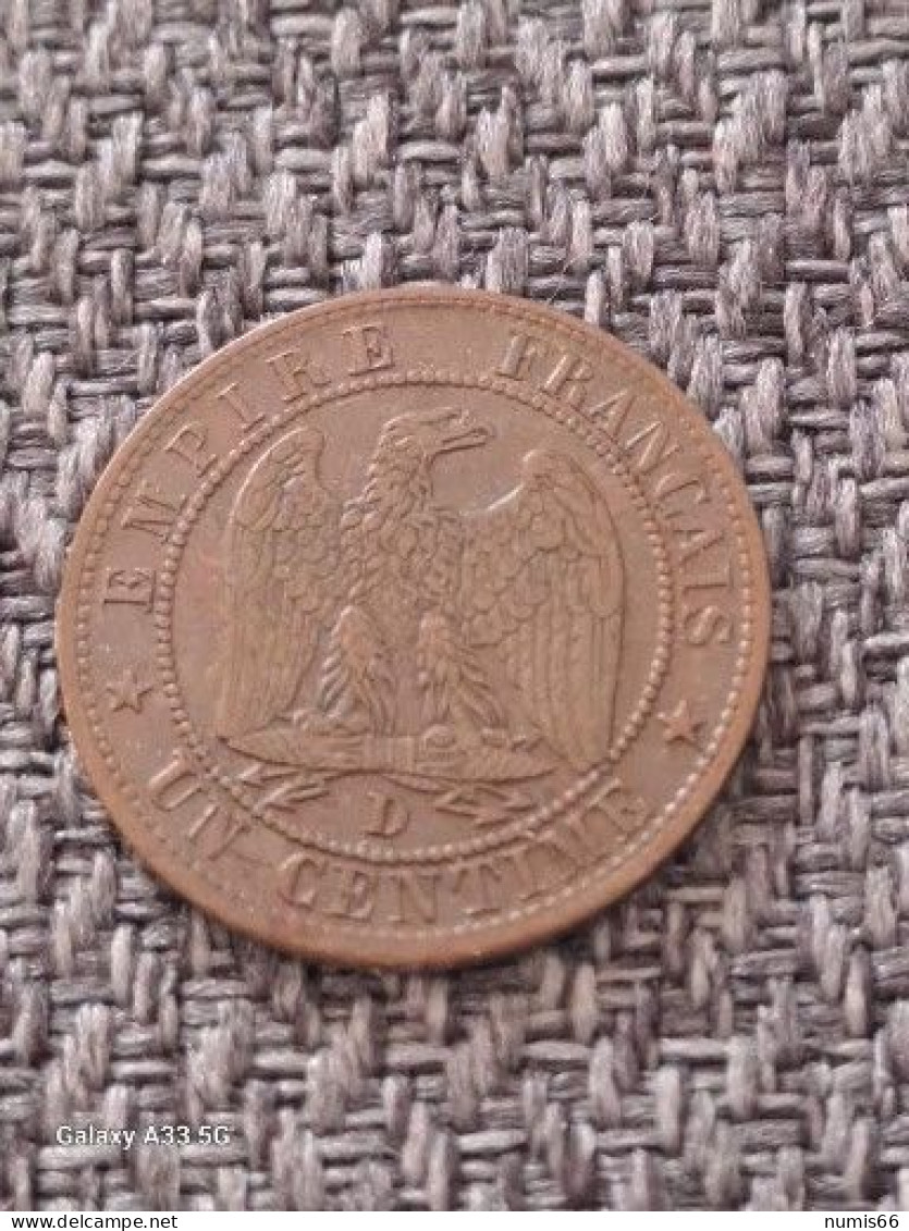 1 Ct Napoleon 1855 D - 1 Centime