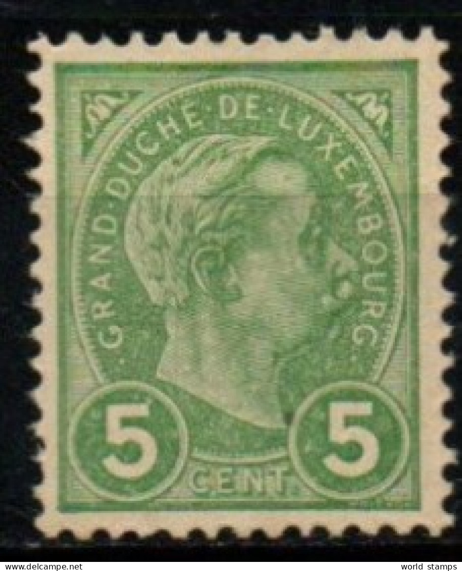 LUXEMBOURG 1895 ** POINT DE ROUILLE-RUST - 1895 Adolphe Rechterzijde