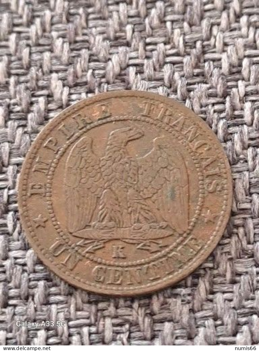 1 Ct Napoleon 1854 K - 1 Centime