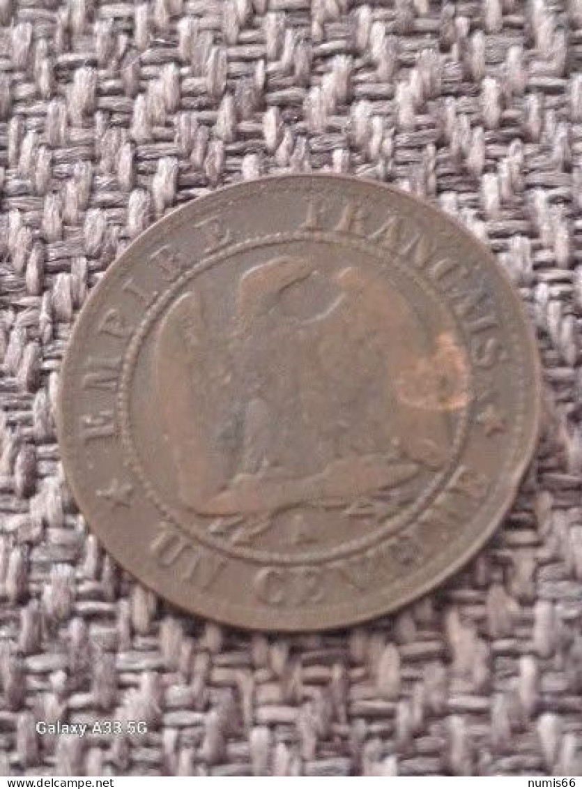 1 Ct Napoleon 1854 A - 1 Centime